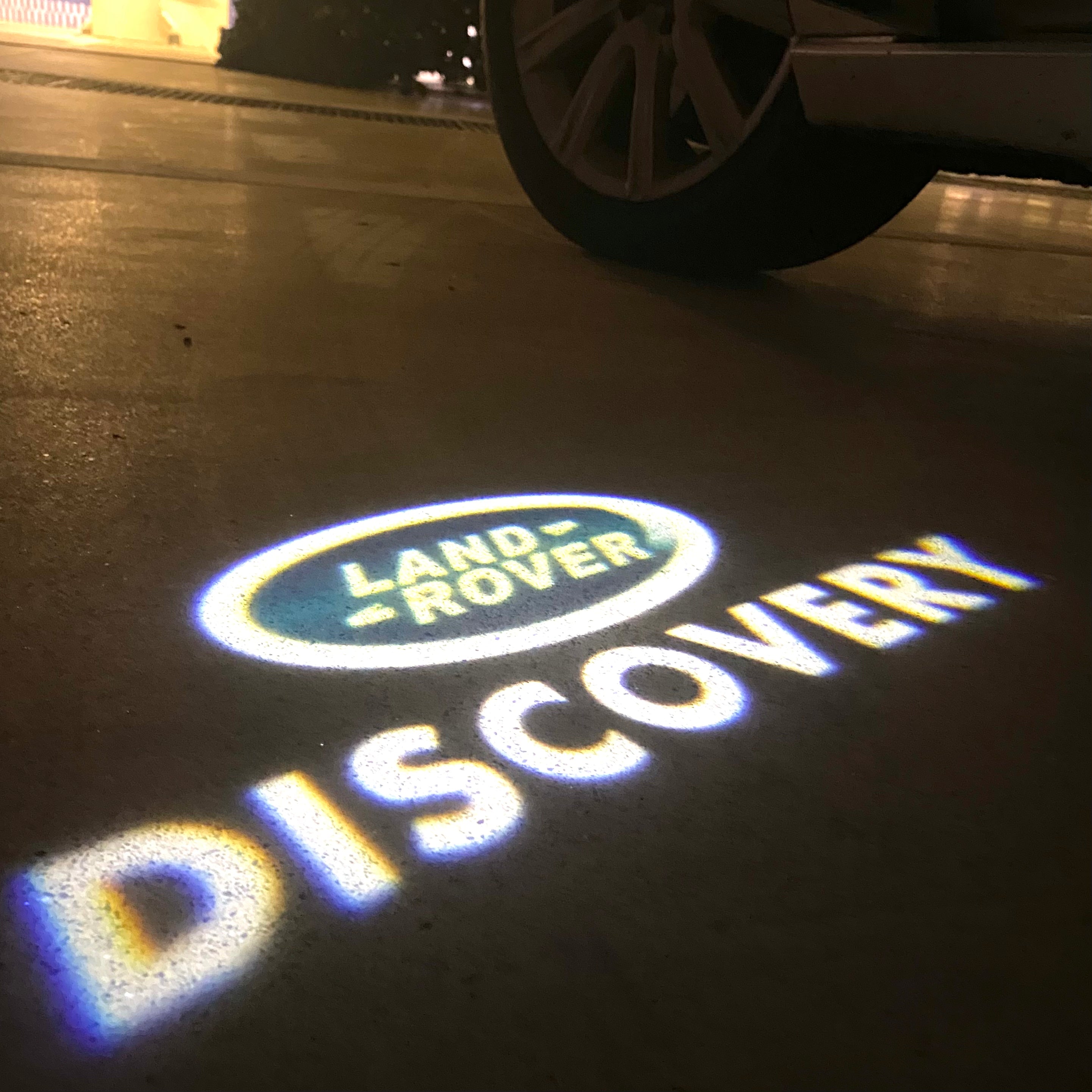 Land Rover LOGO PROJECROTR LIGHTS Nr.04 (الكمية 1 = 1 مجموعة / 2 أضواء باب)