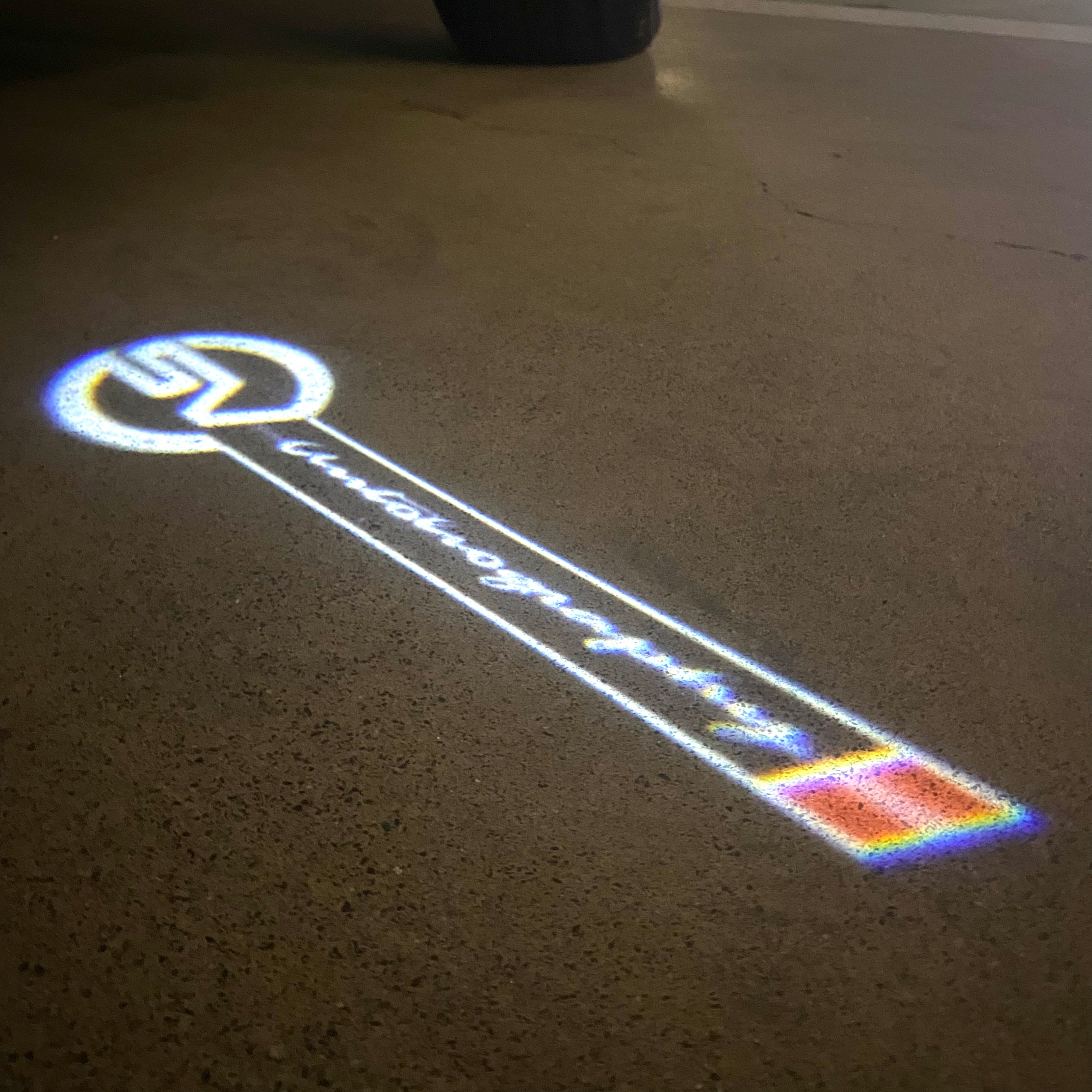 Land Rover LOGO PROJECROTR LIGHTS Nr.04 (الكمية 1 = 1 مجموعة / 2 أضواء باب)