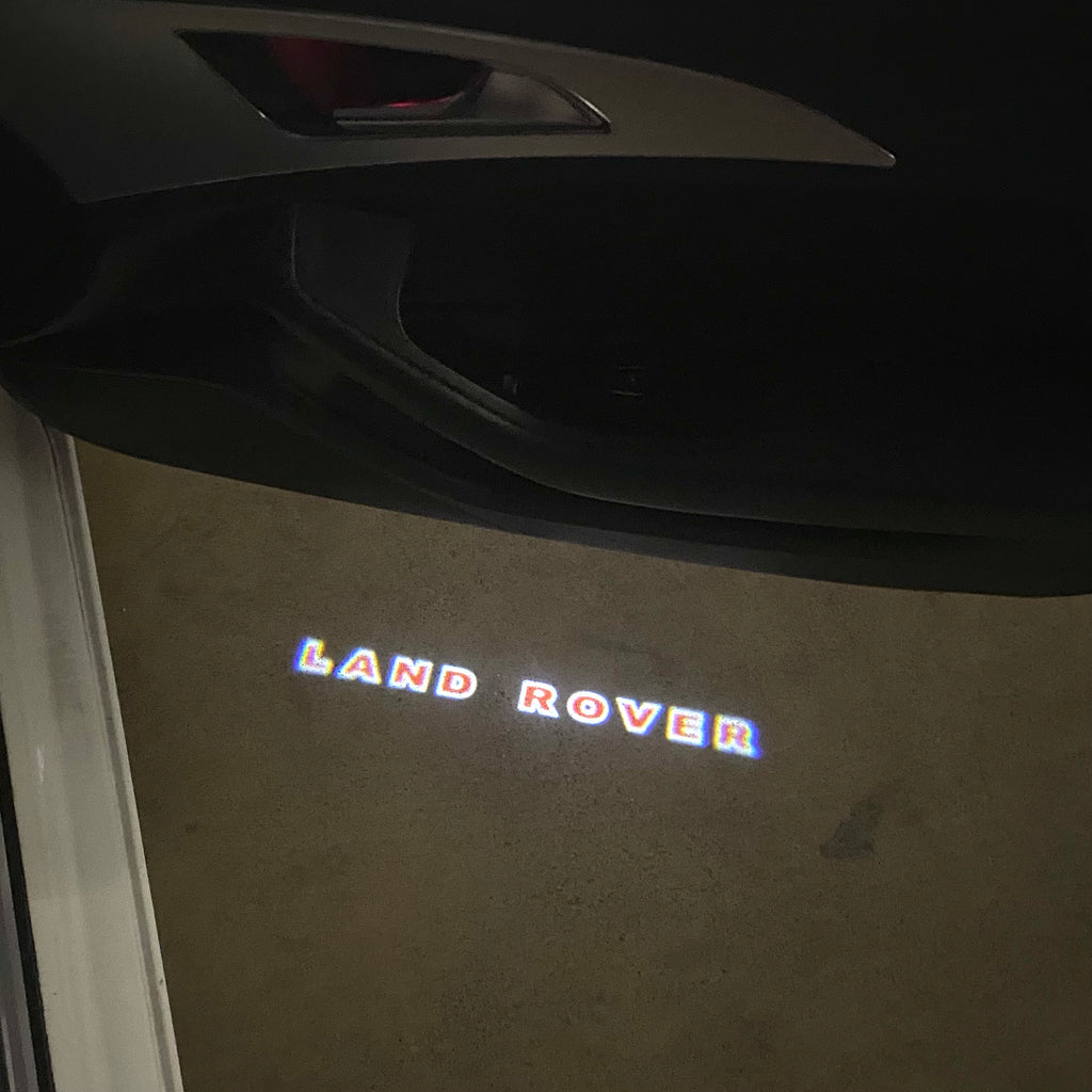 Land Rover LOGO PROJECROTR LIGHTS Nr.04 (الكمية 1 = 1 مجموعة / 2 أضواء باب)