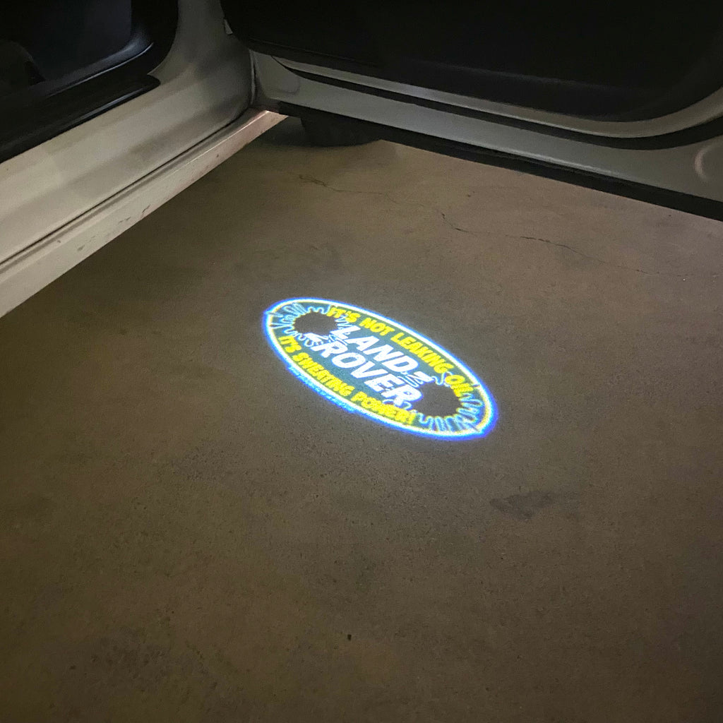 Land Rover LOGO PROJECROTR LIGHTS Nr.04 (الكمية 1 = 1 مجموعة / 2 أضواء باب)