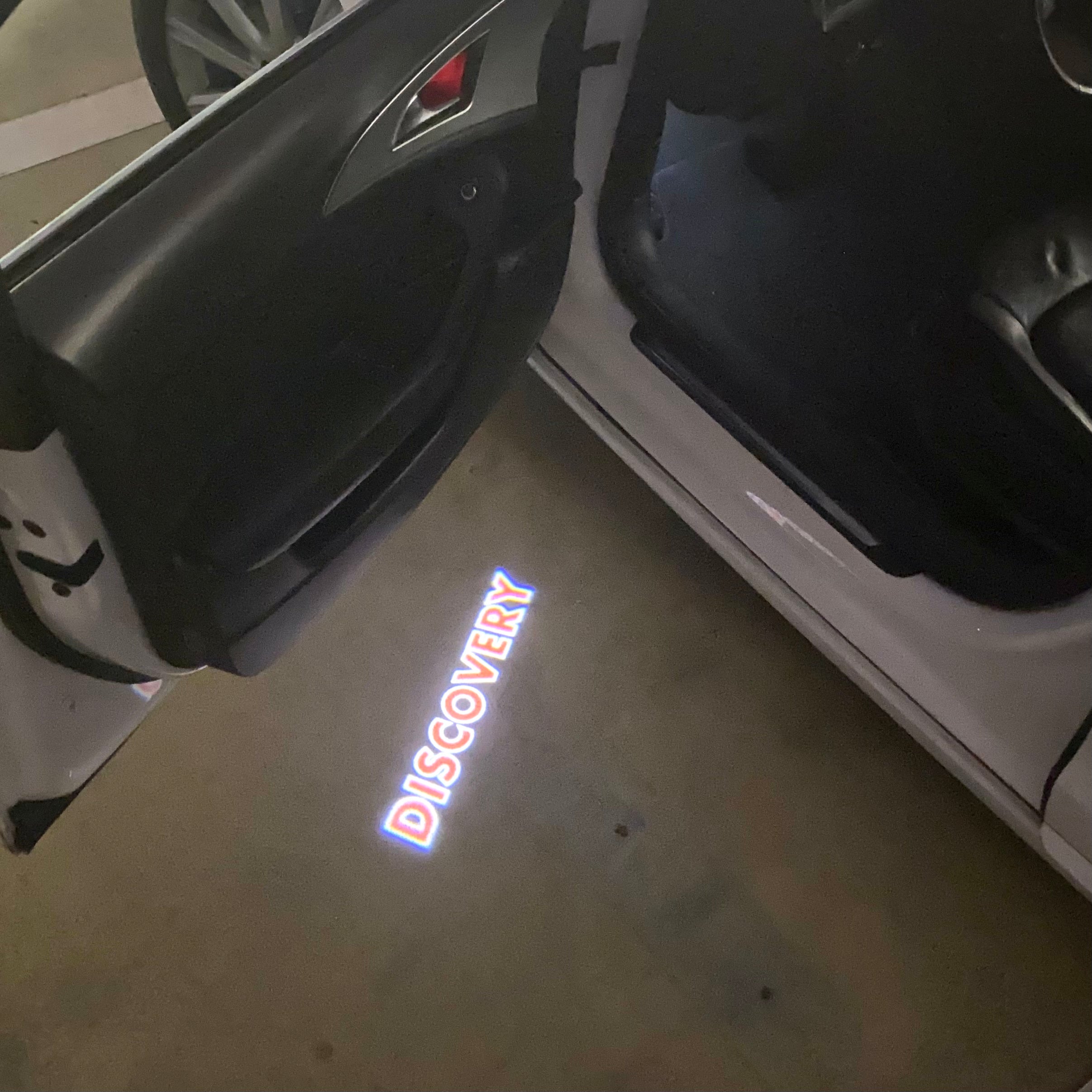 Land Rover LOGO PROJECROTR LIGHTS Nr.04 (الكمية 1 = 1 مجموعة / 2 أضواء باب)