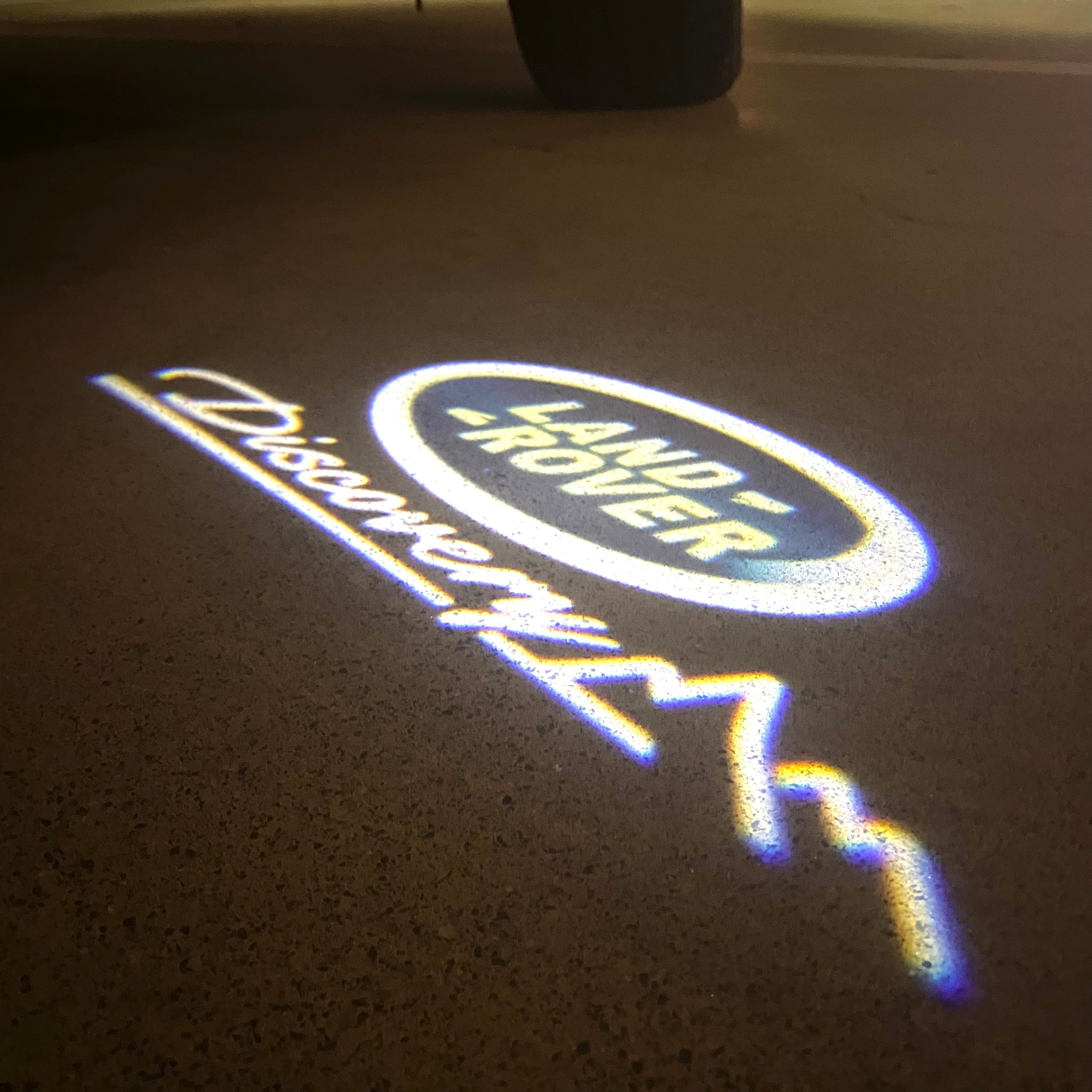 Land Rover LOGO PROJECROTR LIGHTS Nr.04 (الكمية 1 = 1 مجموعة / 2 أضواء باب)