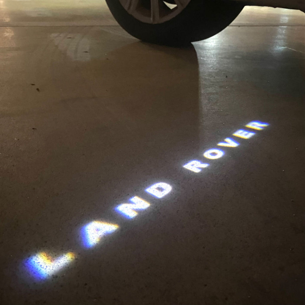 Land Rover LOGO PROJECROTR LIGHTS Nr.04 (الكمية 1 = 1 مجموعة / 2 أضواء باب)