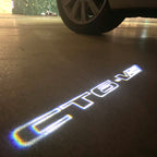 AUDI LOGO PROJECTOT LIGHTS Nr.19 (الكمية 1 = 2 Logo Films /2 أضواء الباب)