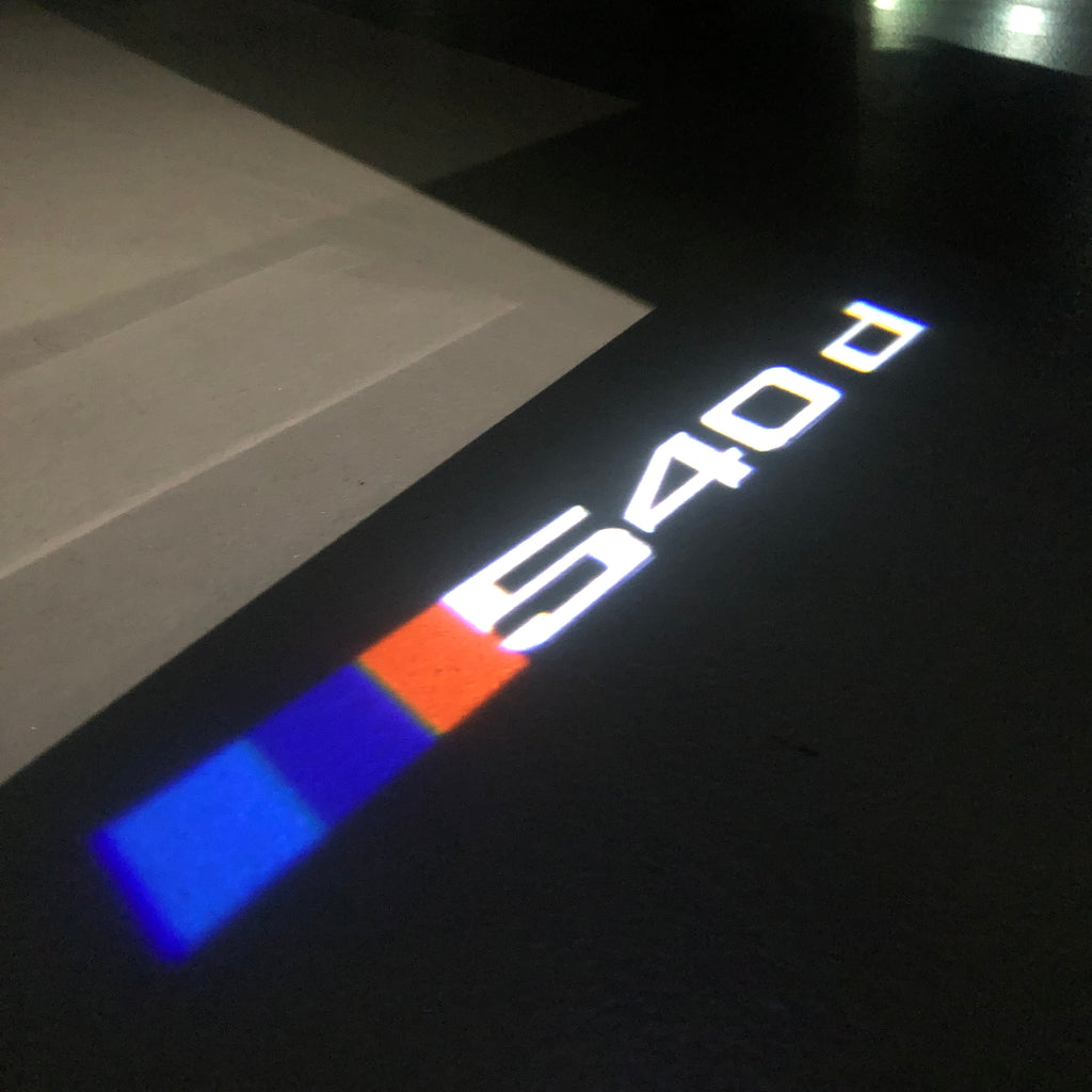 BMW M3 LOGO PROJECTOR LIGHTS Nr.24 (الكمية 1 = 1 مجموعة / 2 أضواء باب)