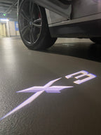 BMW M3 LOGO PROJECTOR LIGHTS Nr.24 (الكمية 1 = 1 مجموعة / 2 أضواء باب)