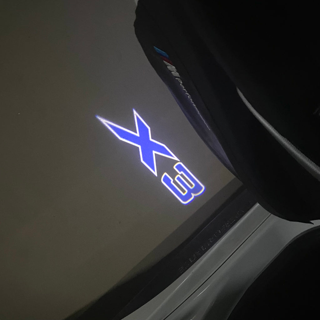 BMW M3 LOGO PROJECTOR LIGHTS Nr.24 (الكمية 1 = 1 مجموعة / 2 أضواء باب)