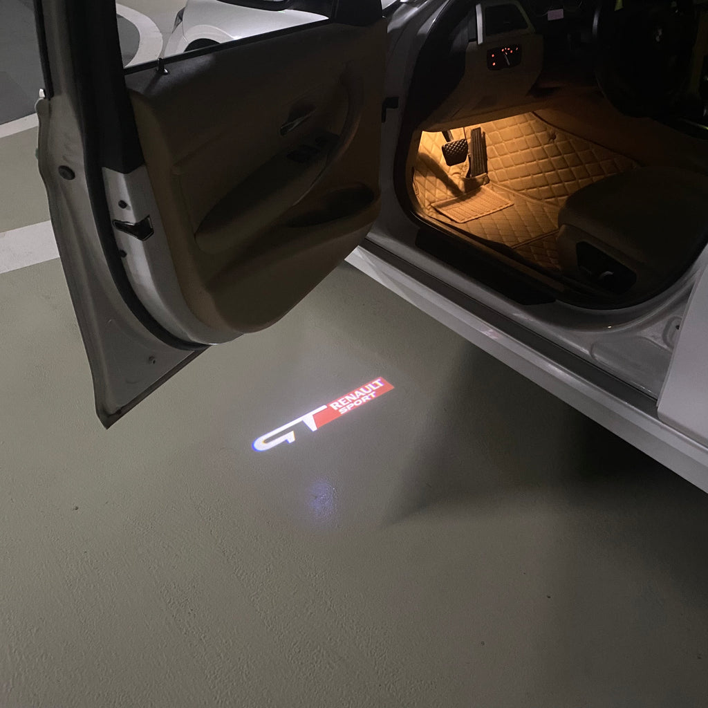 RENAULT GT LOGO PROJECROTR LIGHTS Nr.0948 (quantity  1 =  2 Logo Film & 2 door lights)