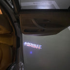 RENAULT Sport LOGO PROJECROTR LIGHTS Nr.0918 (quantity  1 =  2 Logo Film & 2 door lights)