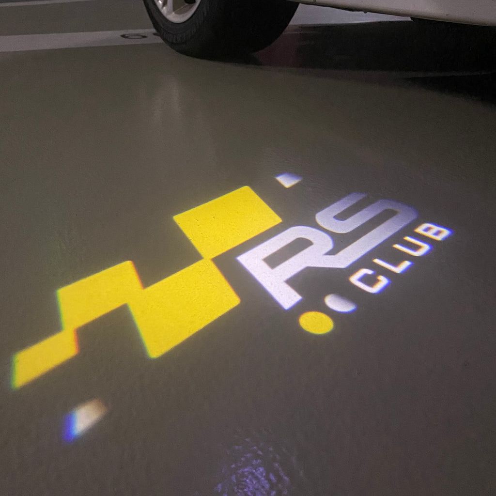 RENAULT RS LOGO PROJECROTR LIGHTS Nr.0950 (quantity  1 =  2 Logo Film & 2 door lights)