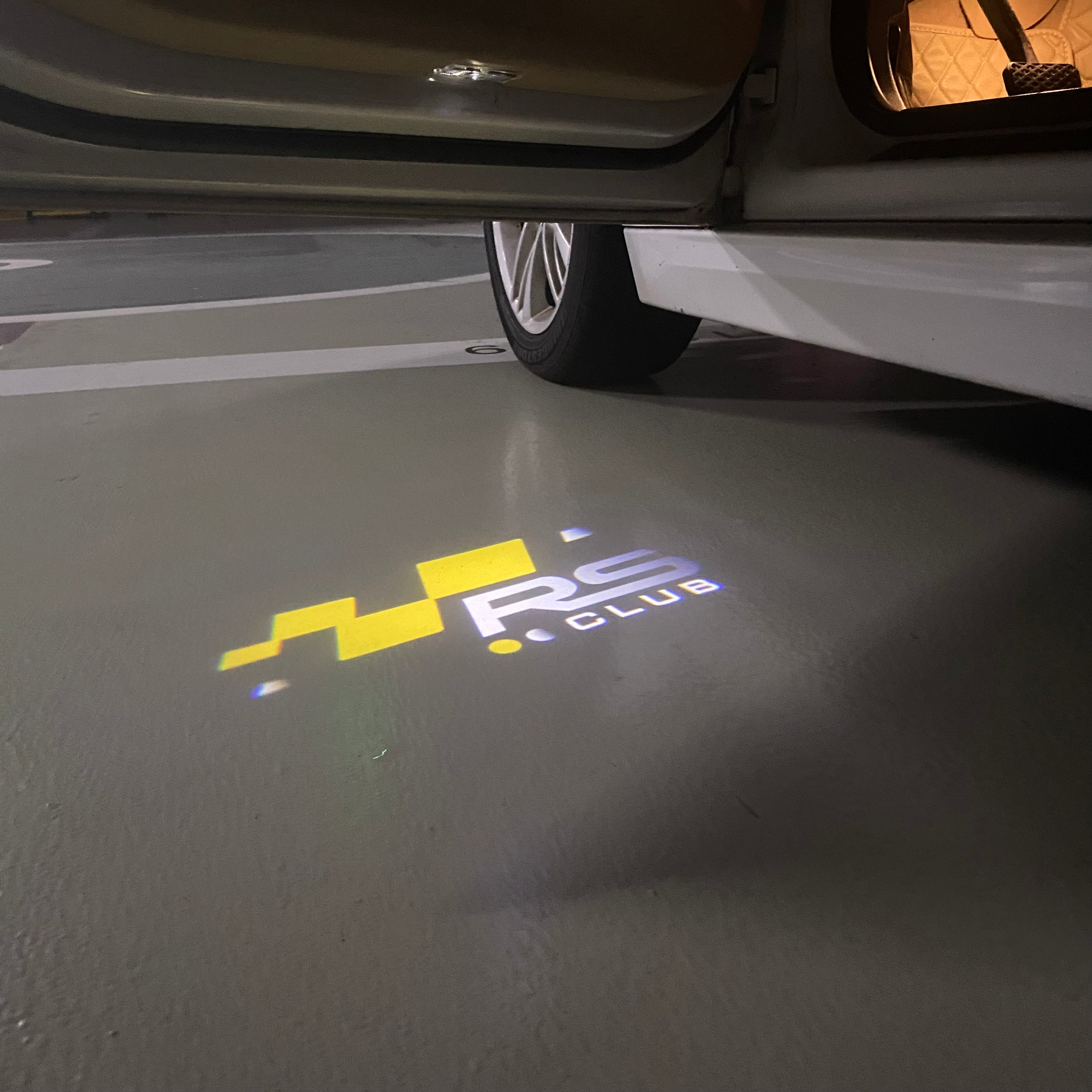 RENAULT RS LOGO PROJECROTR LIGHTS Nr.0950 (quantity  1 =  2 Logo Film & 2 door lights)