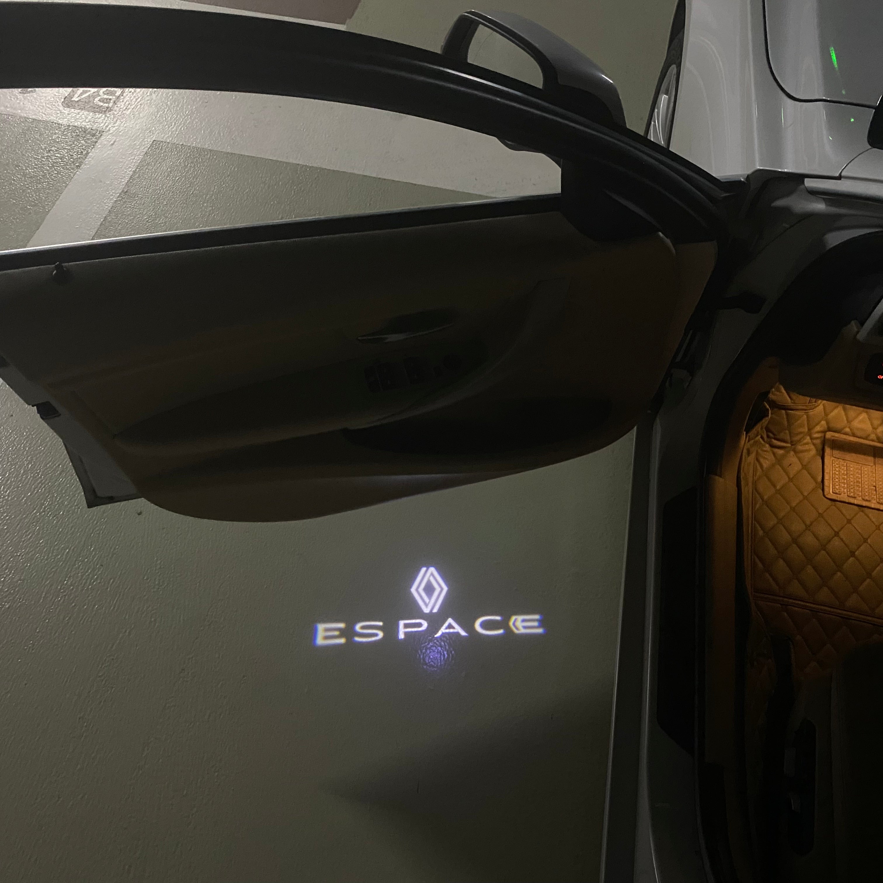 RENAULT Espace LOGO PROJECROTR LIGHTS Nr.0920 (quantity  1 =  2 Logo Film & 2 door lights)