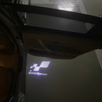 RENAULT Sport LOGO PROJECROTR LIGHTS Nr.0914 (quantity  1 =  2 Logo Film & 2 door lights)