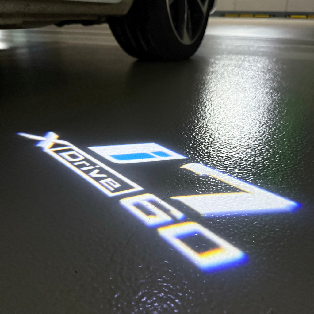 BMW M3 LOGO PROJECTOR LIGHTS Nr.24 (الكمية 1 = 1 مجموعة / 2 أضواء باب)