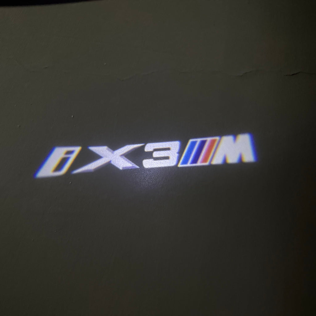 BMW M3 LOGO PROJECTOR LIGHTS Nr.24 (الكمية 1 = 1 مجموعة / 2 أضواء باب)
