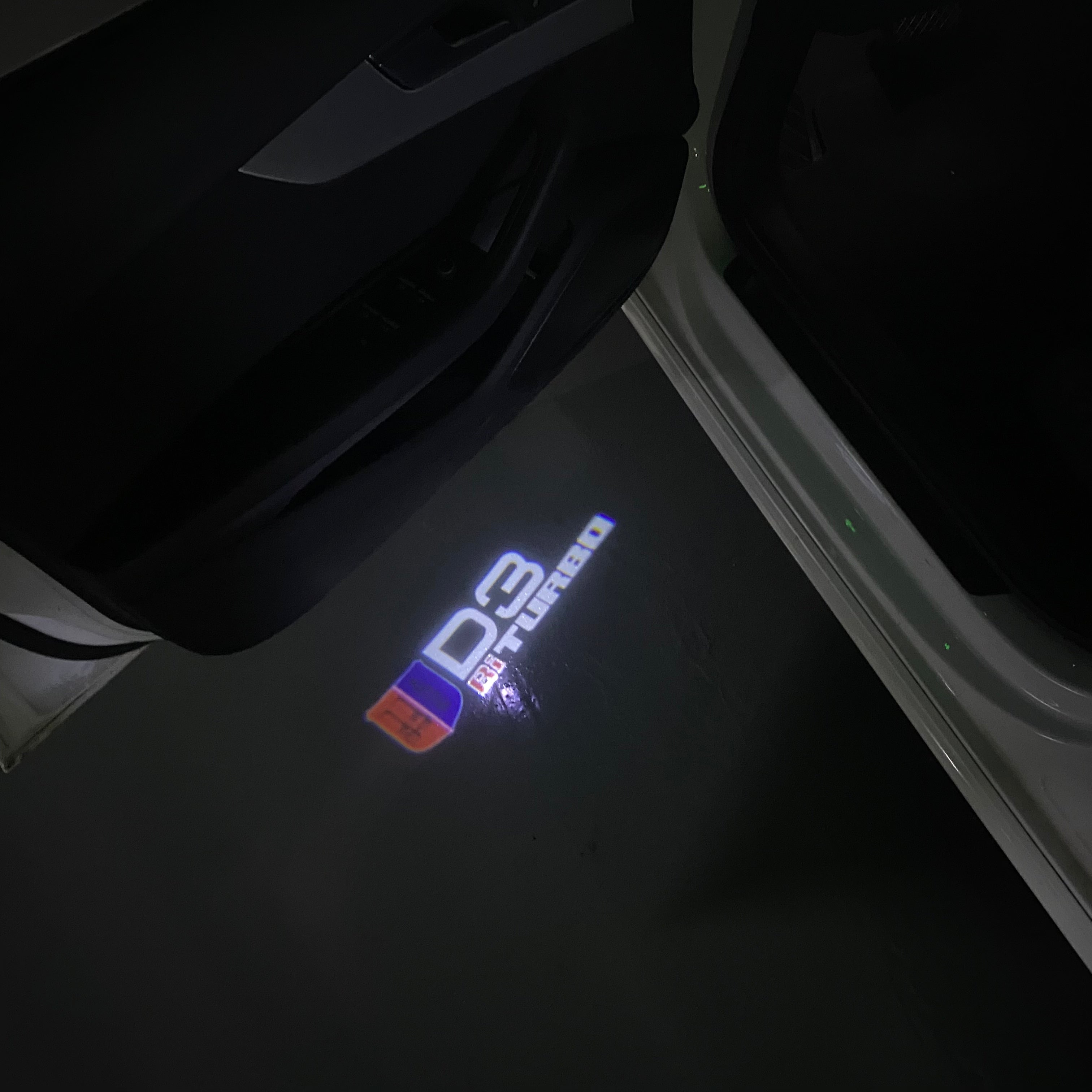 ALPINA  D3 Bi TURBO  LOGO PROJECTOT LIGHTS  (quantity 1 = 1 sets/2 door lights) Nr.07A27