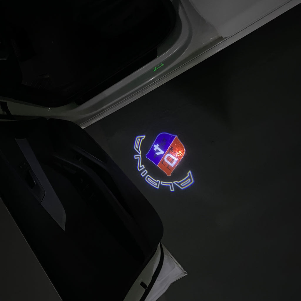 ALPINA D4 LOGO PROJECTOT LIGHTS  (quantity 1 = 1 sets/2 door lights) Nr.07A52