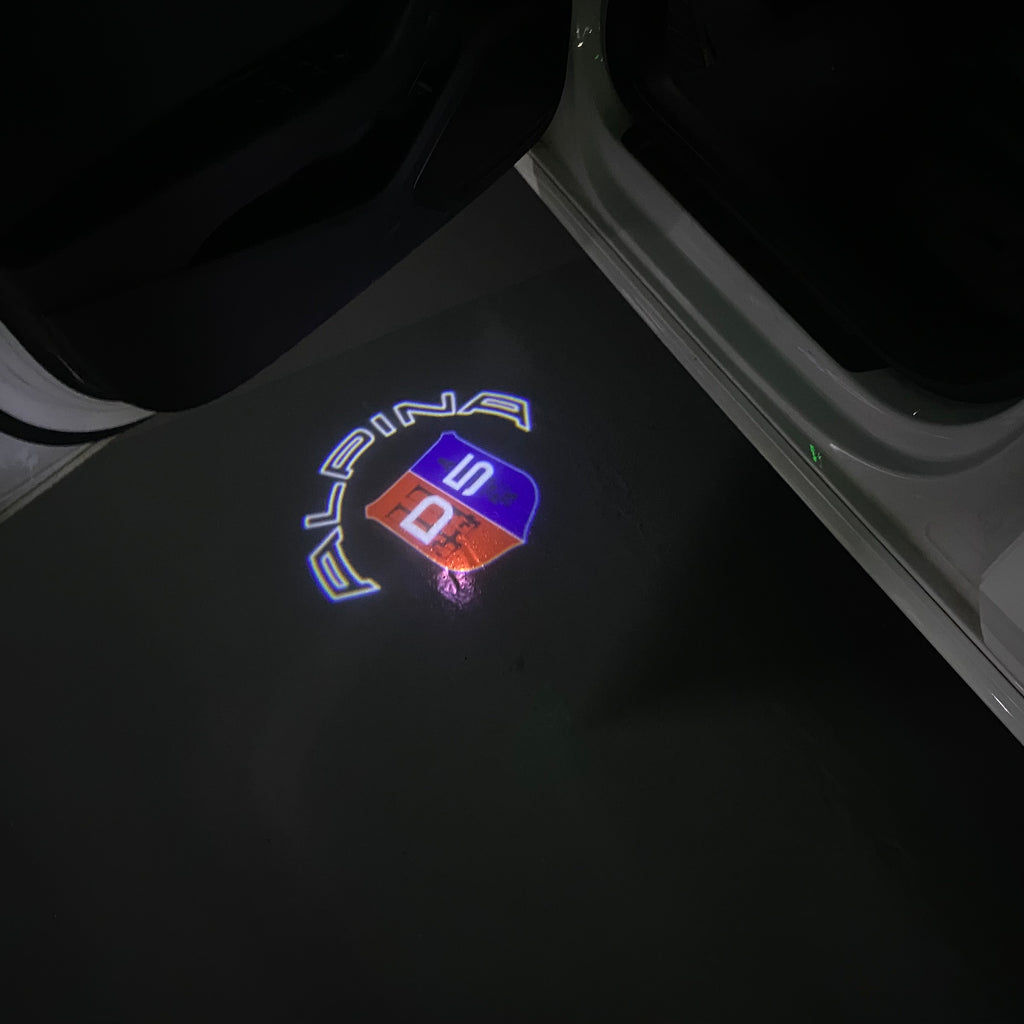 ALPINA  D5  LOGO PROJECTOT LIGHTS  (quantity 1 = 1 sets/2 door lights) Nr.07A20