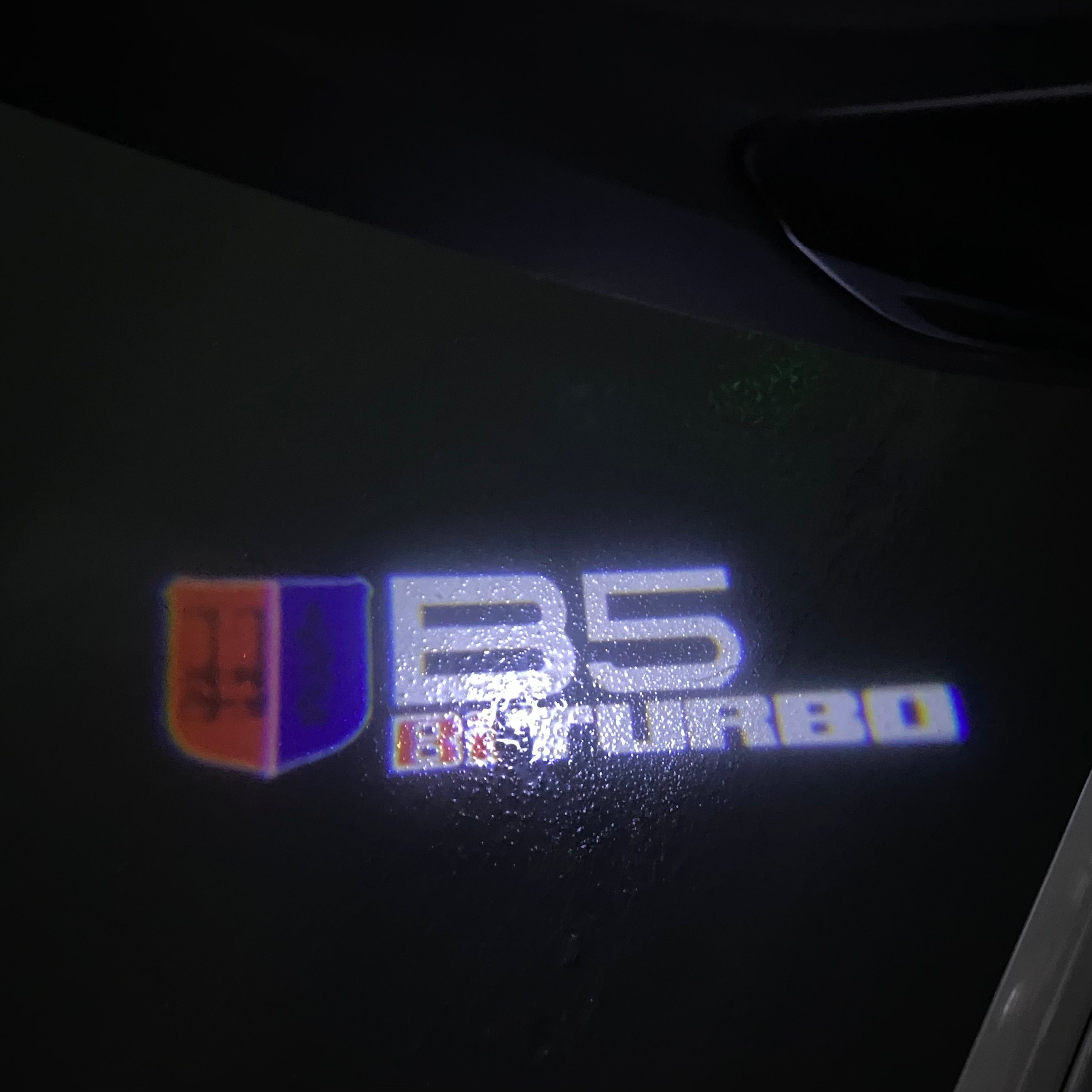 ALPINA B5 Bi TURBO LOGO PROJECTOT LIGHTS  (quantity 1 = 1 sets/2 door lights) Nr.07A57