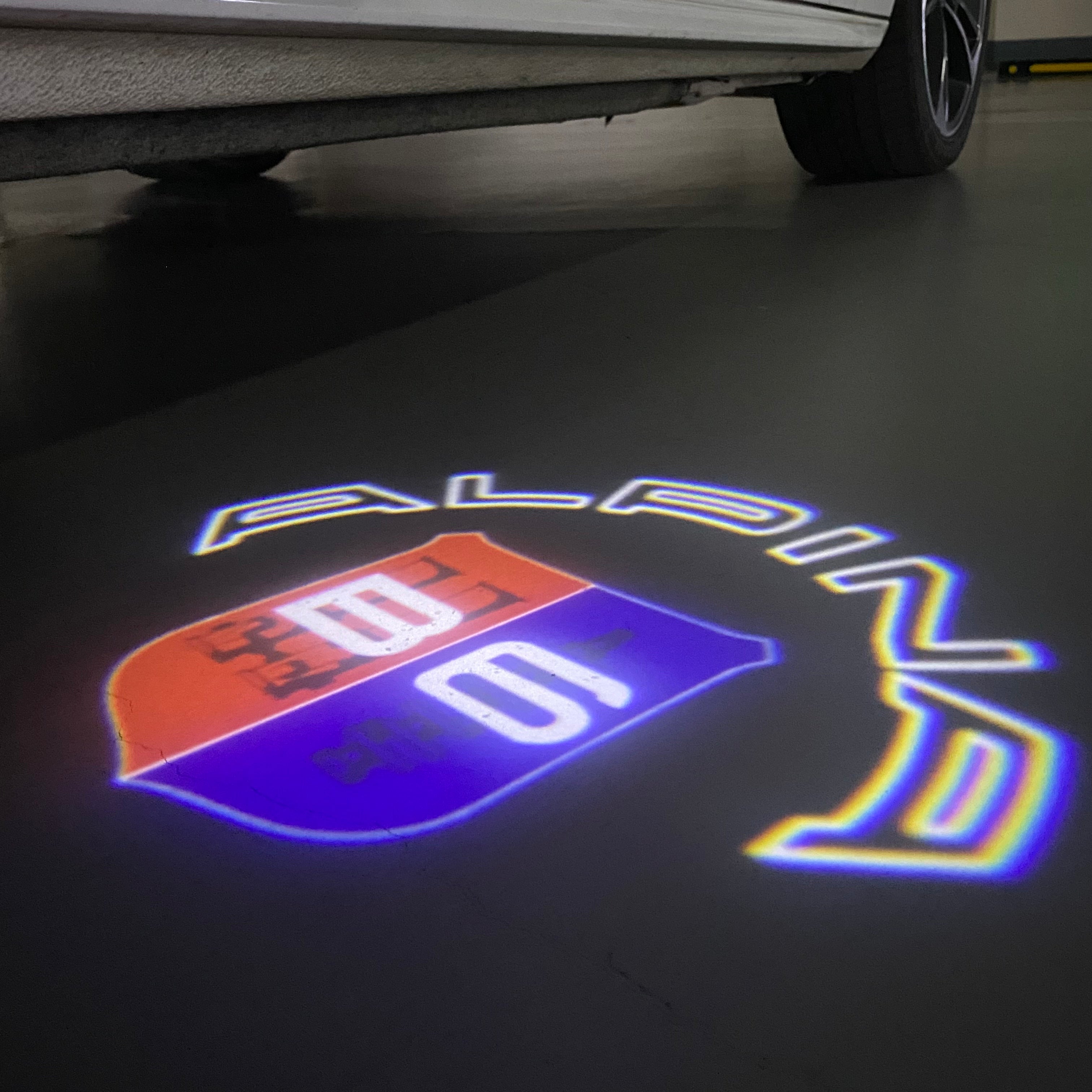 ALPINA B6 LOGO PROJECTOT LIGHTS  (quantity 1 = 1 sets/2 door lights) Nr.07A51