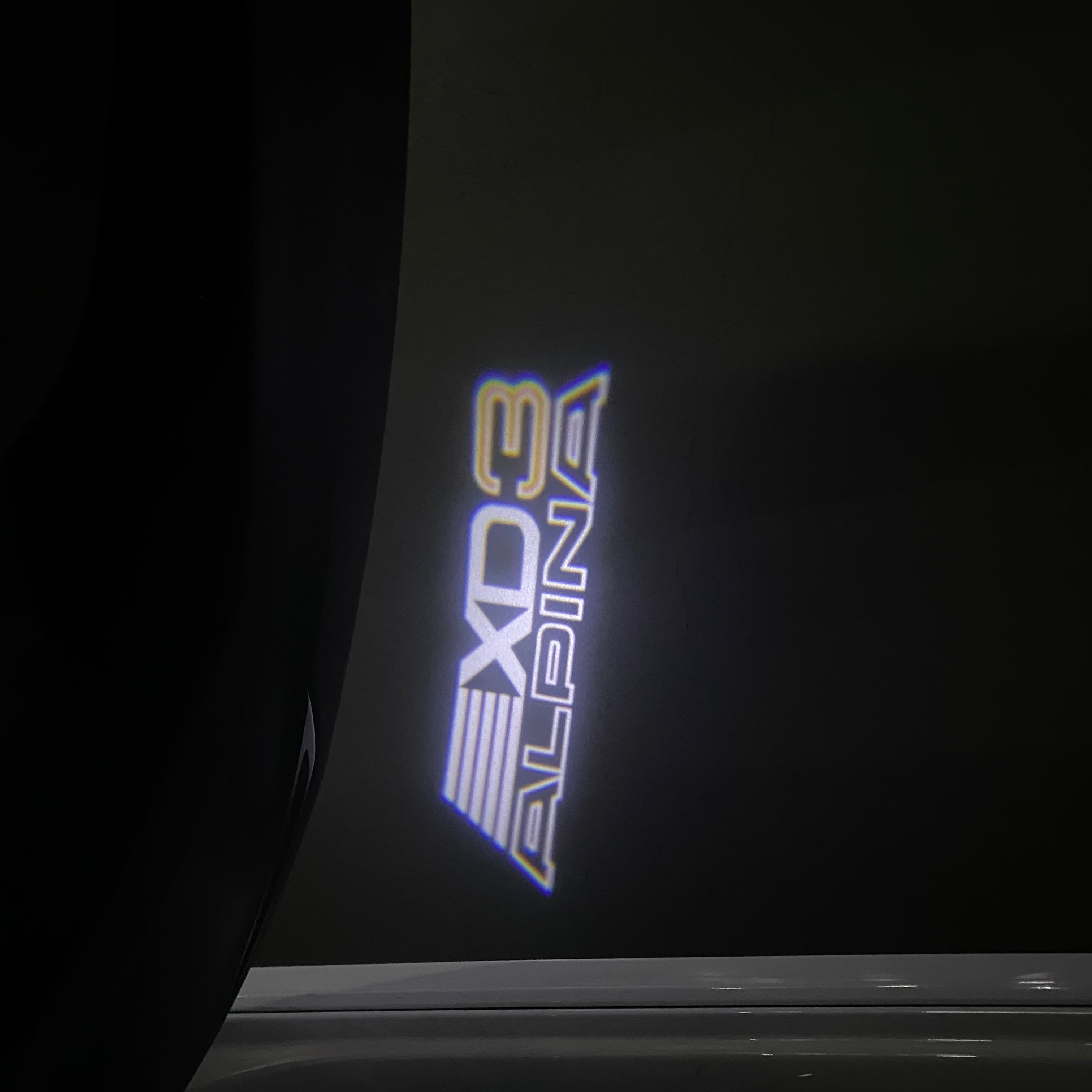 ALPINA XD3 LOGO PROJECTOT LIGHTS  (quantity 1 = 1 sets/2 door lights) Nr.07A64