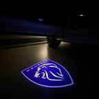 PEUGEOT ORIGINAL  LOGO PROJECTOT LIGHTS (quantity 1 = 1 sets/2 door lights) Nr.6024q74