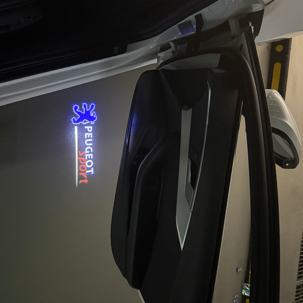 BMW M3 LOGO PROJECTOR LIGHTS Nr.24 (الكمية 1 = 1 مجموعة / 2 أضواء باب)