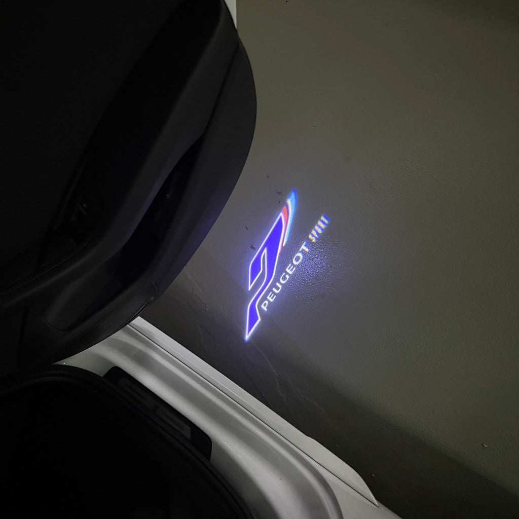 BMW M3 LOGO PROJECTOR LIGHTS Nr.24 (الكمية 1 = 1 مجموعة / 2 أضواء باب)