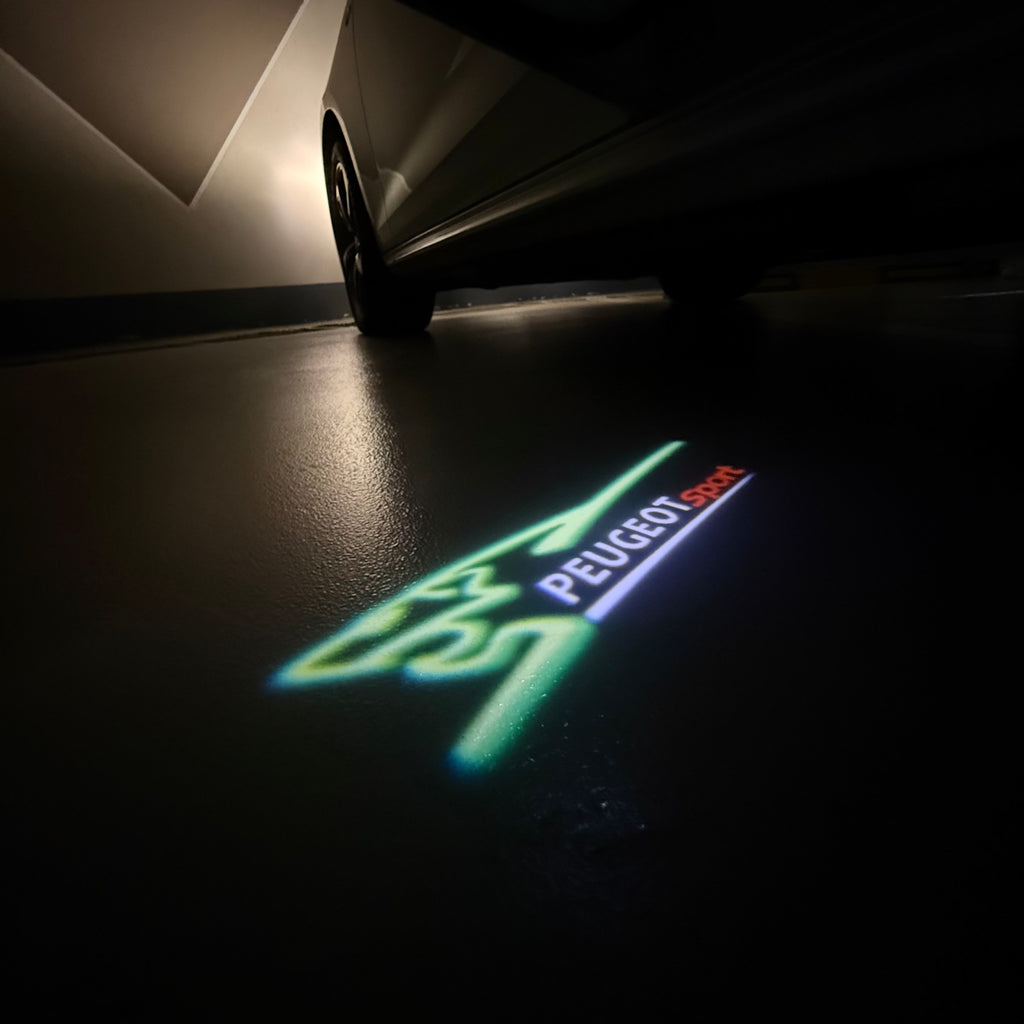 BMW M3 LOGO PROJECTOR LIGHTS Nr.24 (الكمية 1 = 1 مجموعة / 2 أضواء باب)