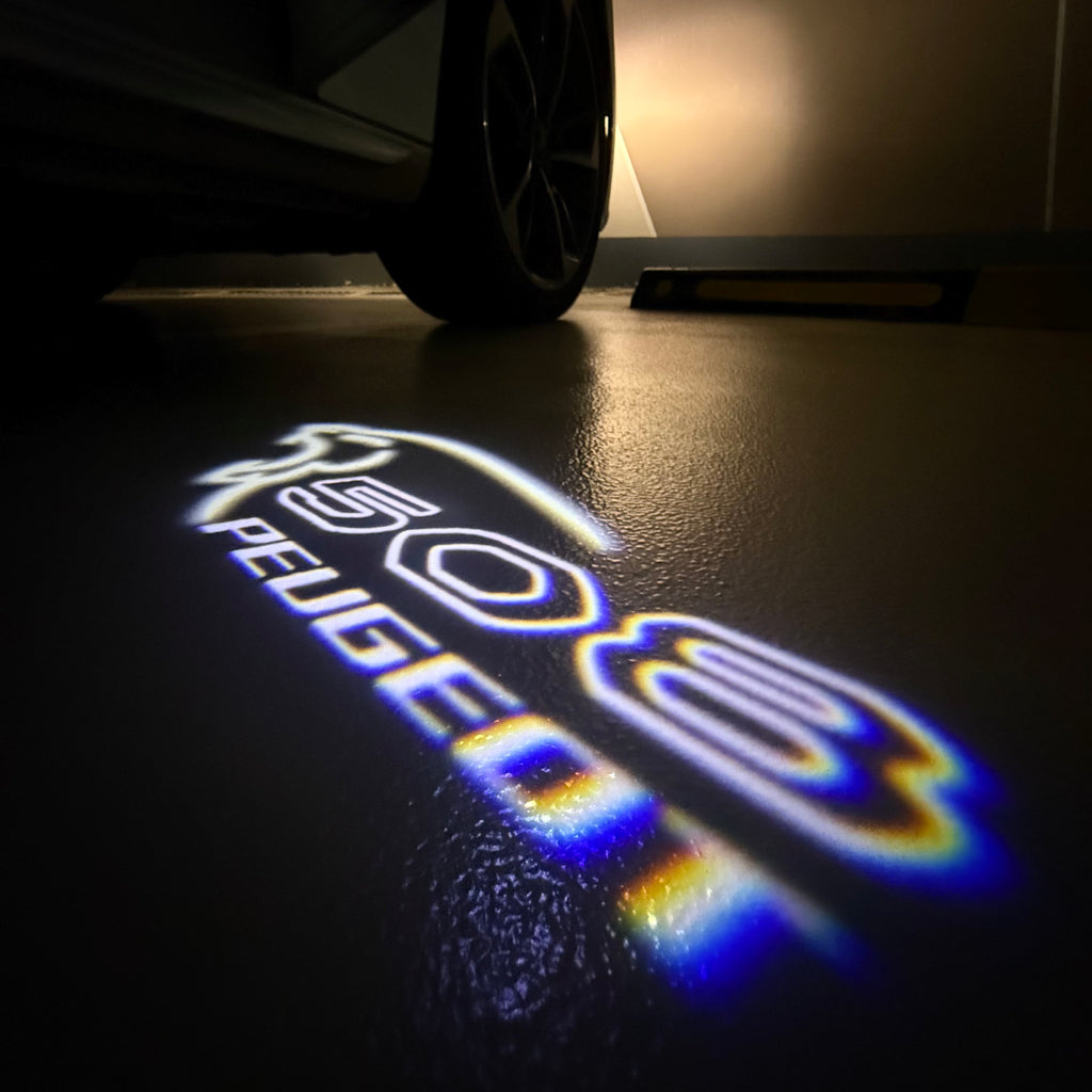 BMW M3 LOGO PROJECTOR LIGHTS Nr.24 (الكمية 1 = 1 مجموعة / 2 أضواء باب)