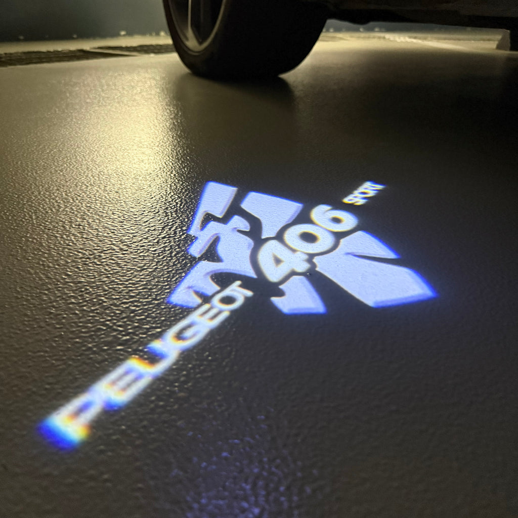 BMW M3 LOGO PROJECTOR LIGHTS Nr.24 (الكمية 1 = 1 مجموعة / 2 أضواء باب)
