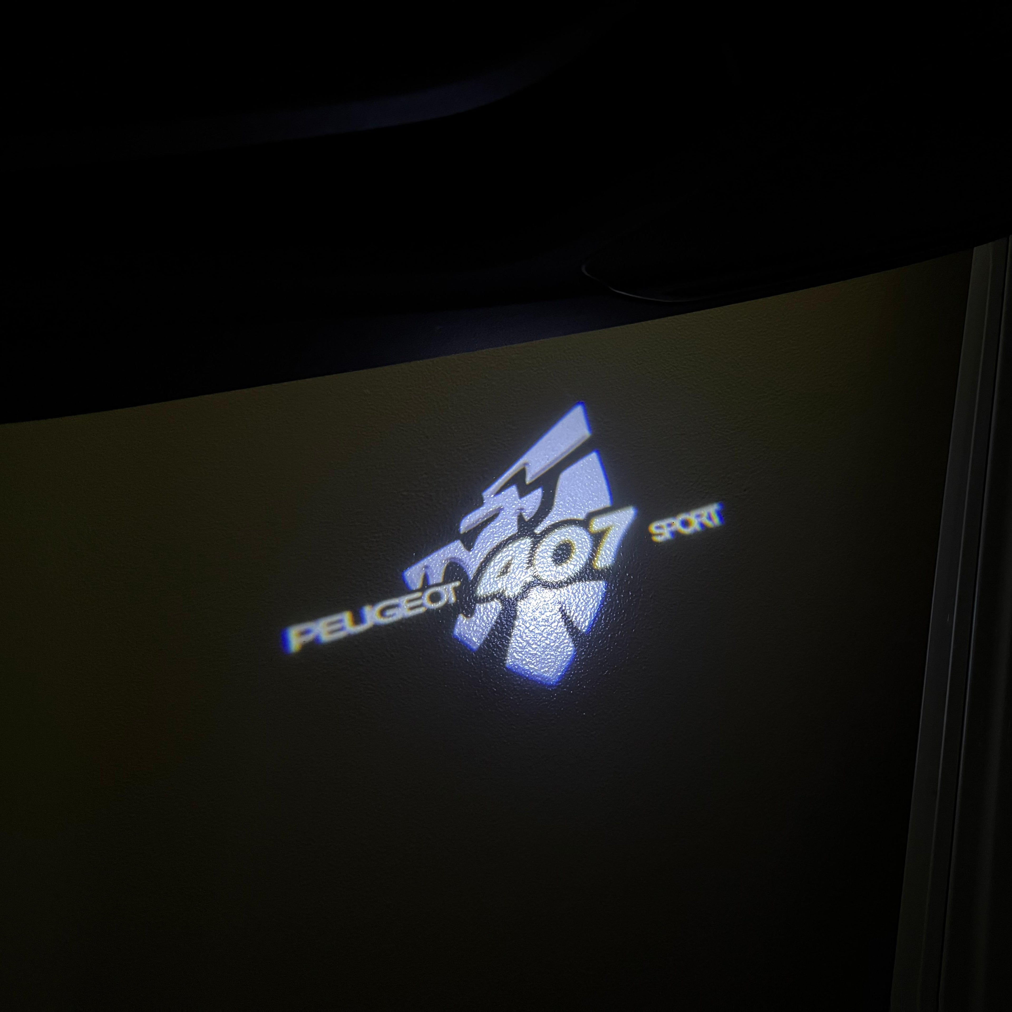 BMW M3 LOGO PROJECTOR LIGHTS Nr.24 (الكمية 1 = 1 مجموعة / 2 أضواء باب)