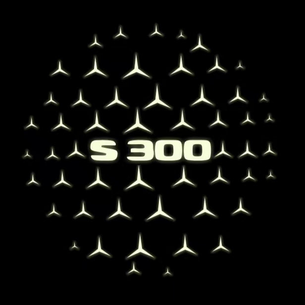 MERCEDES BENZ S 300 LOGO PROJECTOR LIGHTS  (quantity 1 = 1 sets/2 door lights)Nr.03f020