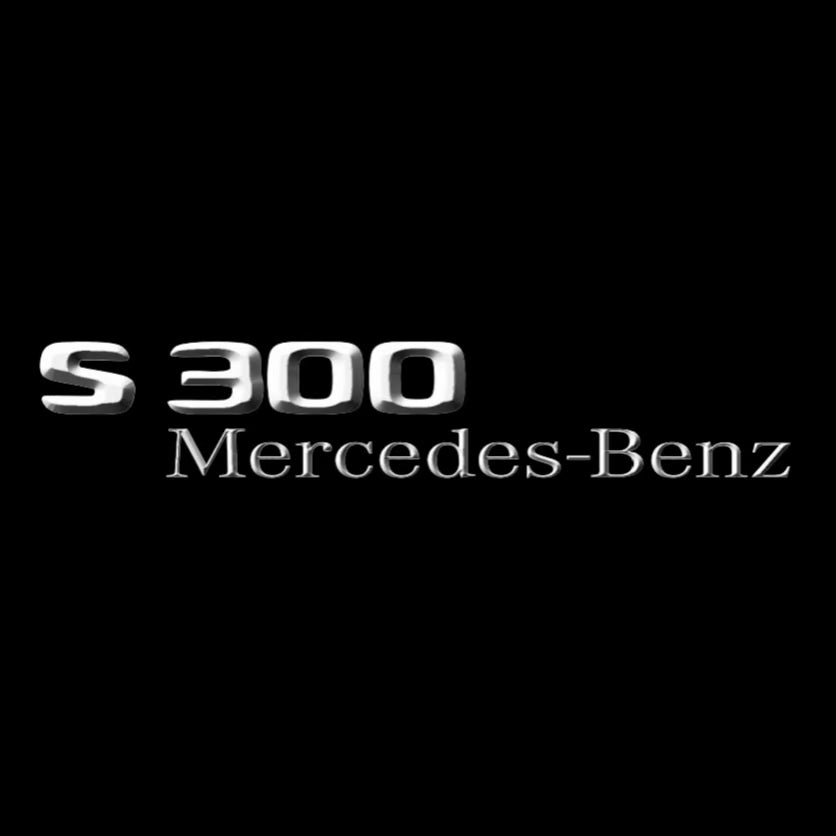 MERCEDES BENZ S 300 LOGO PROJECTOR LIGHTS  (quantity 1 = 1 sets/2 door lights)Nr.03f021