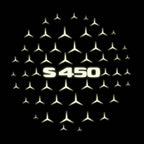 MERCEDES BENZ S 450 LOGO PROJECTOR LIGHTS  (quantity 1 = 1 sets/2 door lights)Nr.03f037