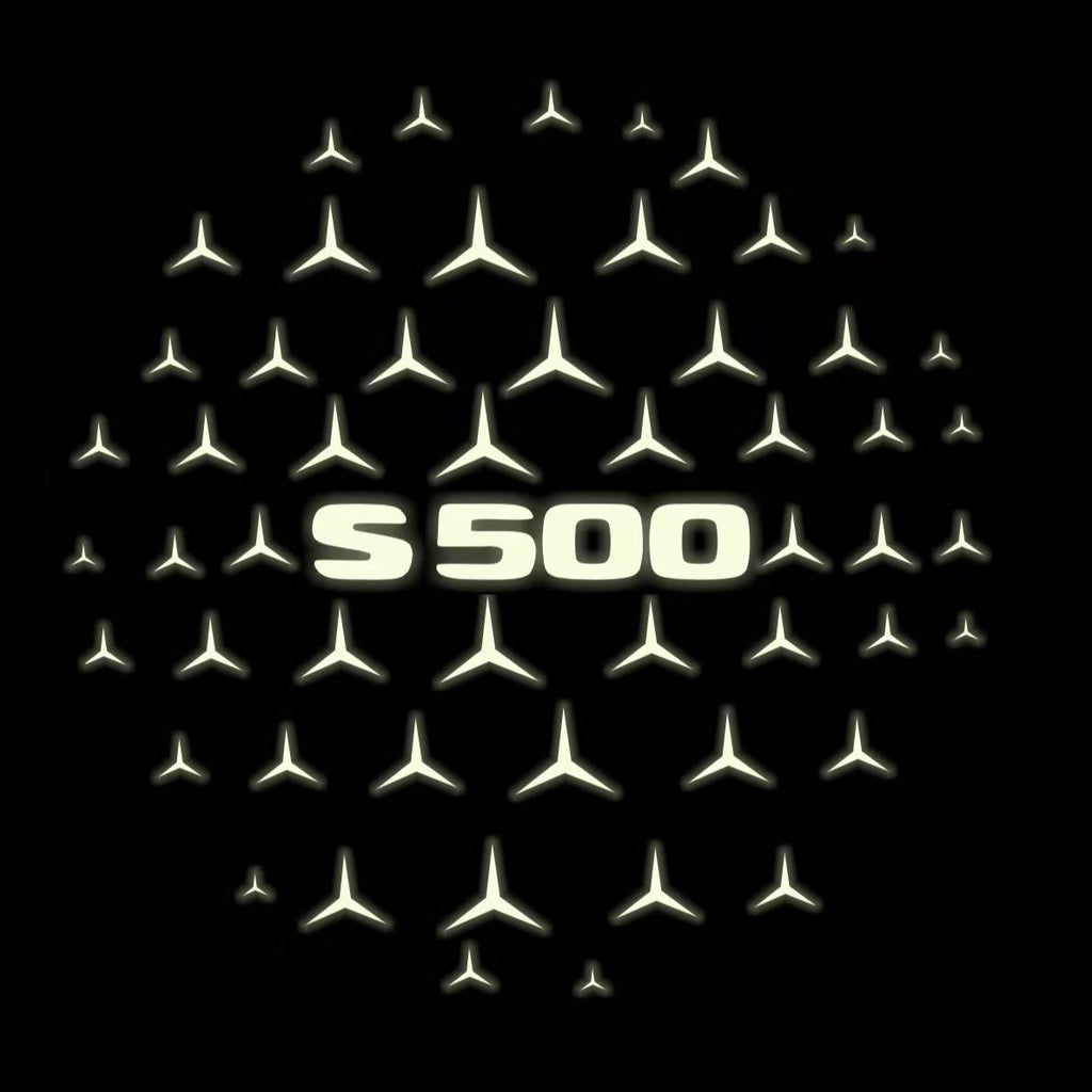 MERCEDES BENZ S 500 LOGO PROJECTOR LIGHTS  (quantity 1 = 1 sets/2 door lights)Nr.03f041