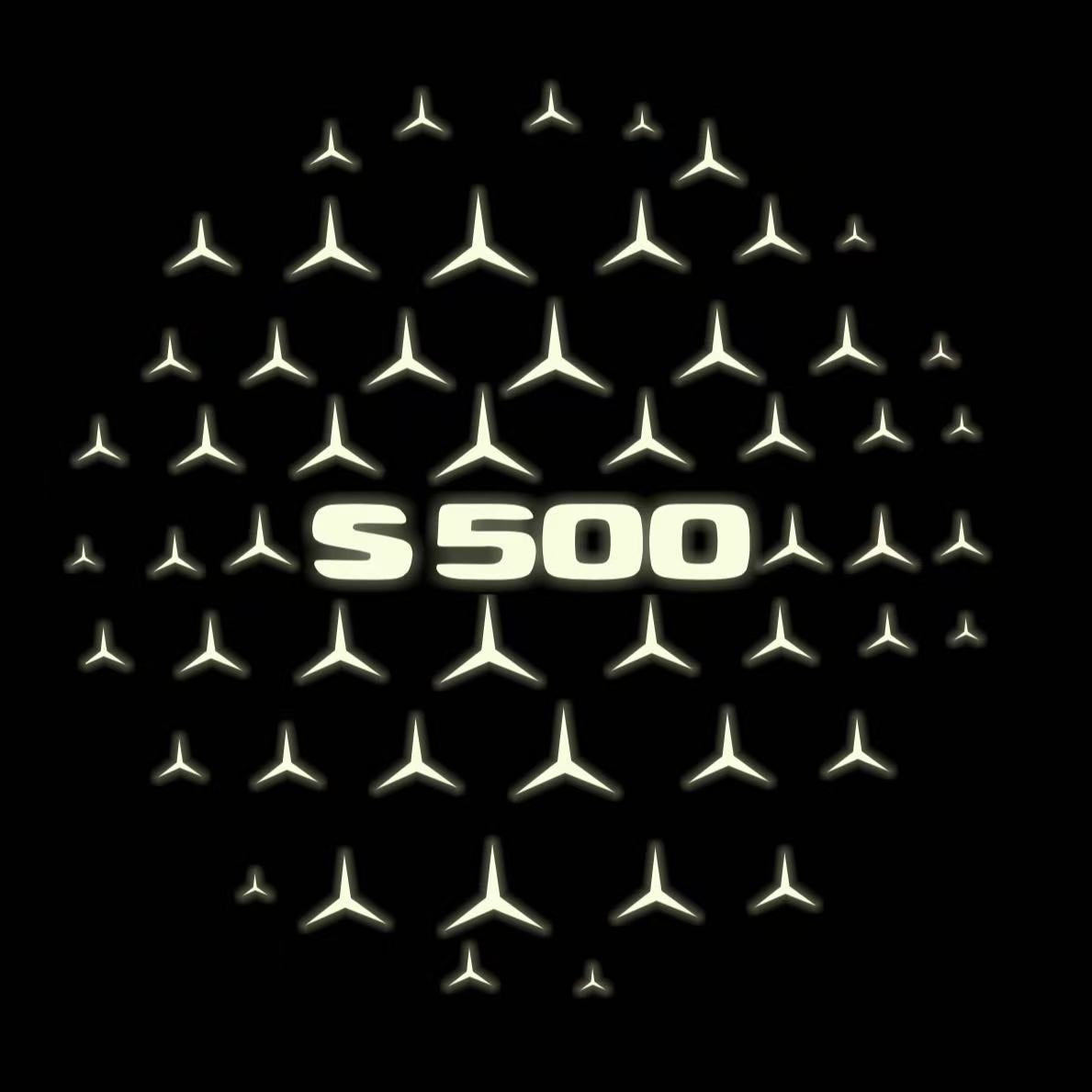 MERCEDES BENZ S 500 LOGO PROJECTOR LIGHTS  (quantity 1 = 1 sets/2 door lights)Nr.03f041