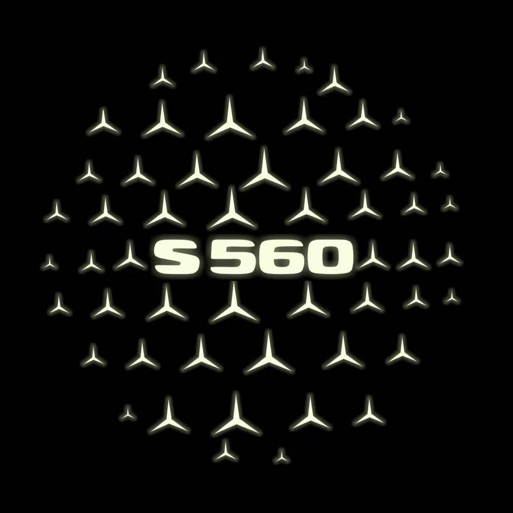 MERCEDES BENZ S 560 LOGO PROJECTOR LIGHTS  (quantity 1 = 1 sets/2 door lights)Nr.03f045