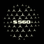 MERCEDES BENZ S 560 LOGO PROJECTOR LIGHTS  (quantity 1 = 1 sets/2 door lights)Nr.03f045
