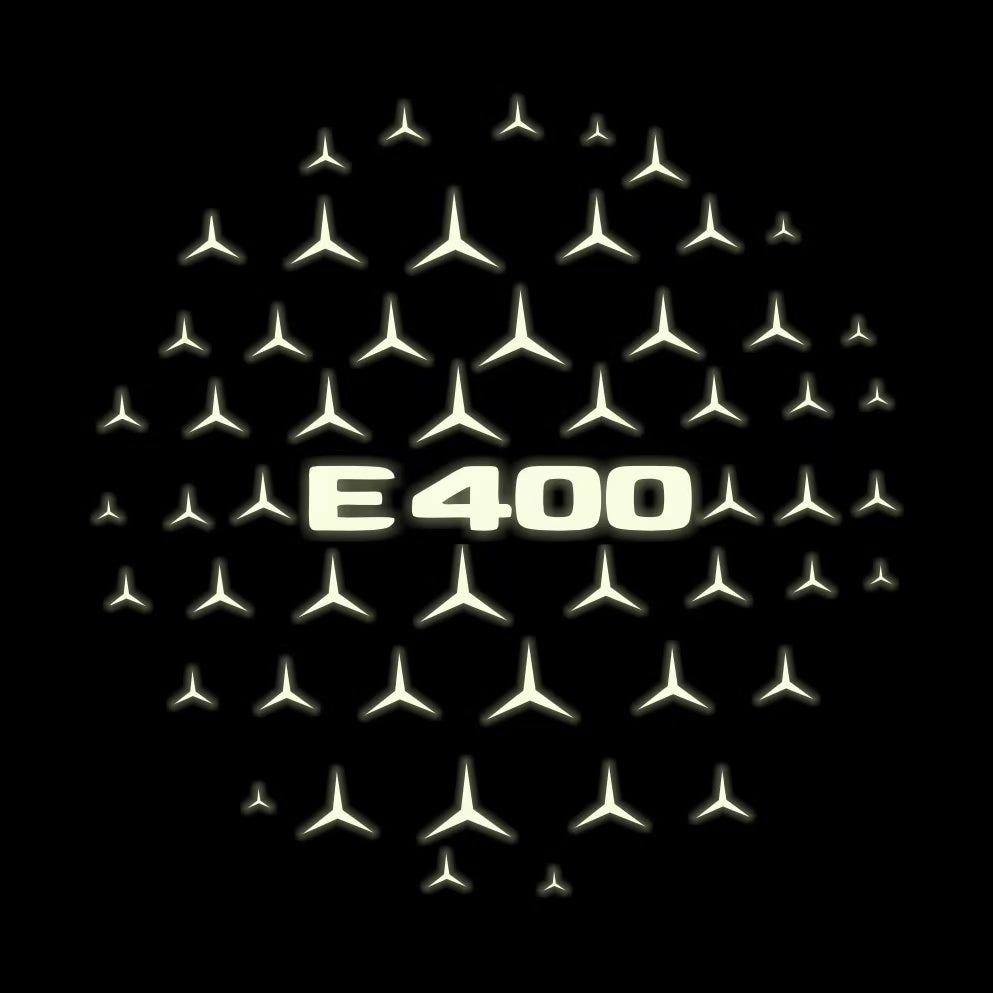 MERCEDES BENZ E 400 LOGO PROJECTOT LIGHTS  (quantity 1 = 1 sets/2 door lights)Nr.03f047