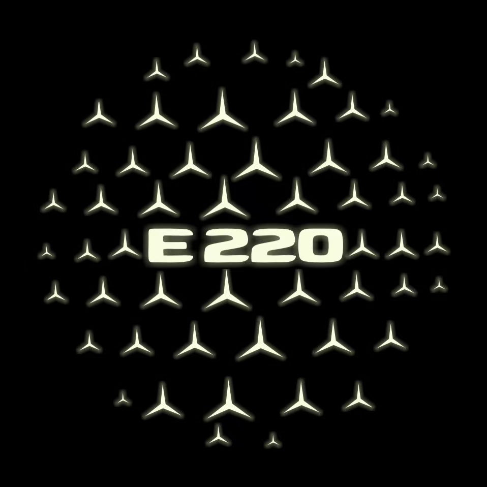 MERCEDES BENZ E 220 LOGO PROJECTOT LIGHTS  (quantity 1 = 1 sets/2 door lights)Nr.03f019