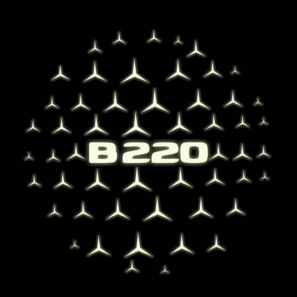 MERCEDES BENZ  B220  LOGO PROJECTOT LIGHTS  (quantity 1 = 1 sets/2 door lights)Nr.03f06