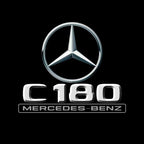 أضواء بروجكتور شعار MERCEDES BENZ رقم 03 (الكمية 1 = 1 مجموعة / 2 أضواء باب)