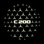 MERCEDES BENZ  C 200  LOGO PROJECTOT LIGHTS  (quantity 1 = 1 sets/2 door lights)Nr.03f022