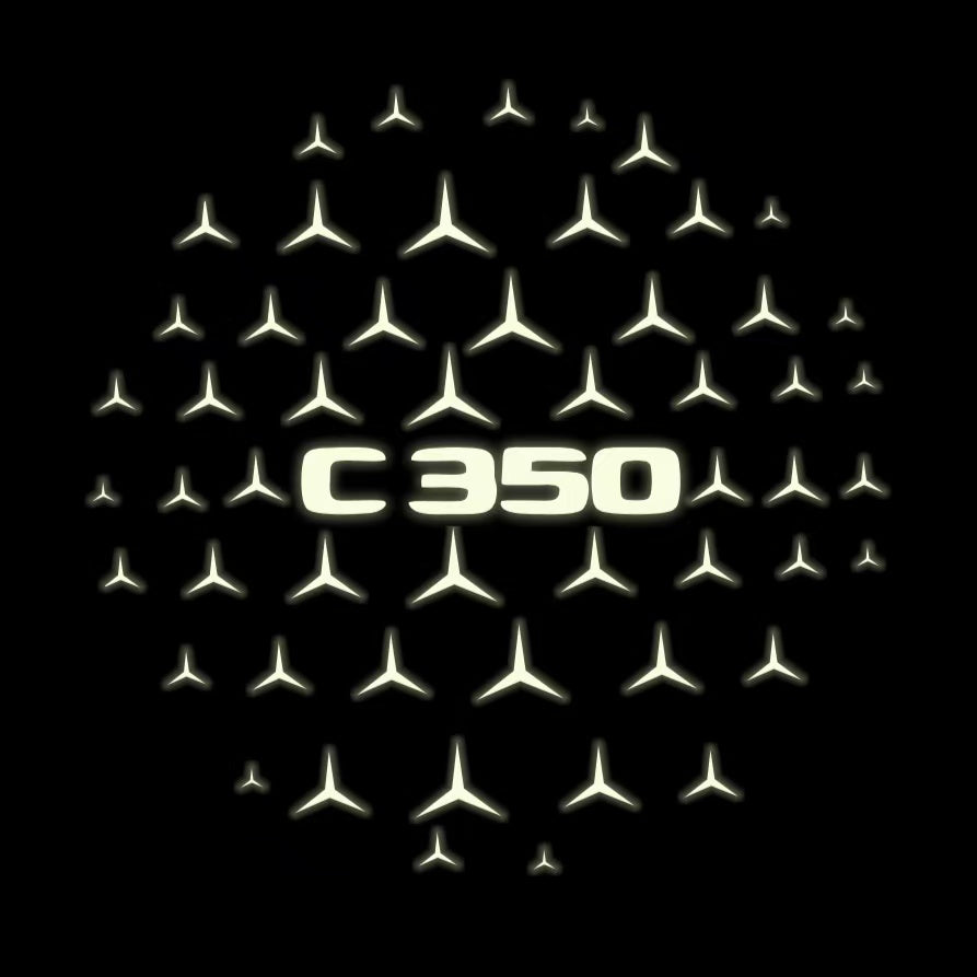 MERCEDES BENZ C 350 LOGO PROJECTOT LIGHTS  (quantity 1 = 1 sets/2 door lights)Nr.03f041