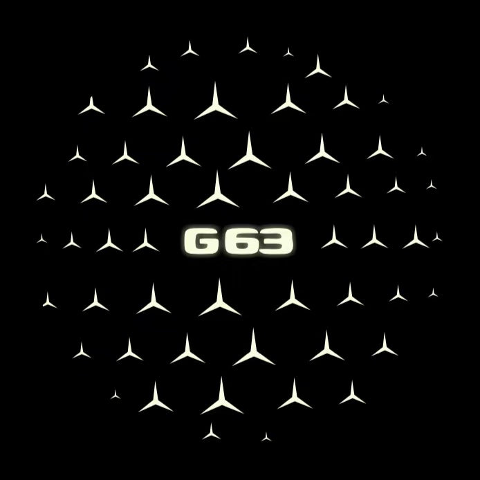 MERCEDES BENZ G63 LOGO PROJECTOR LIGHTS  (quantity 1 = 1 sets/2 door lights)Nr.03f016