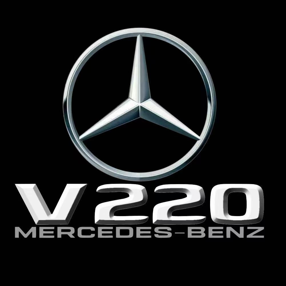 MERCEDES BENZ V 220 LOGO PROJECTOT LIGHTS  (quantity 1 = 1 sets/2 door lights)Nr.03f04