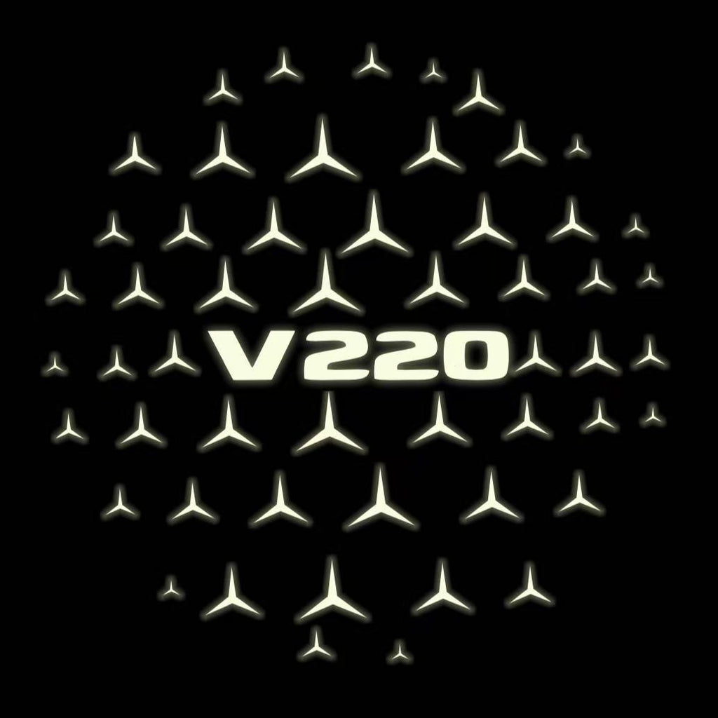 MERCEDES BENZ V 220 LOGO PROJECTOT LIGHTS  (quantity 1 = 1 sets/2 door lights)Nr.03f06