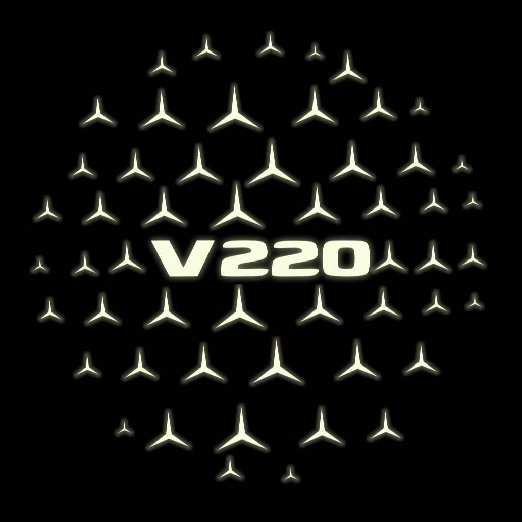 MERCEDES BENZ V 220 LOGO PROJECTOT LIGHTS  (quantity 1 = 1 sets/2 door lights)Nr.03f06