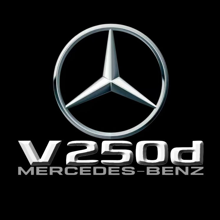 MERCEDES BENZ V 250d LOGO PROJECTOT LIGHTS  (quantity 1 = 1 sets/2 door lights)Nr.03f07
